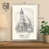Kunst - Kalender Leipzig 2027 mit Bleistift-Zeichnungen