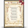 Geschenk Karte Urkunde Diamantene Hochzeit, Zeichnung mit humorvollem Gedicht, A4 Bild-Präsent