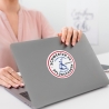 Die Staffelei Sticker „Schwerter zu Pflugscharen - Frieden schaffen ohne Waffen“ / selbstklebende Aufkleber in verschiedenen Ausführungen