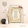 Geschenk Karte Urkunde Diamantene Hochzeit, Zeichnung mit humorvollem Gedicht, A4 Bild-Präsent