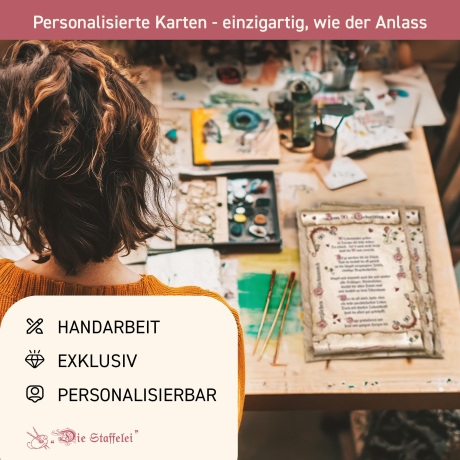 Geschenk Karte Urkunde 75. Geburtstag, Zeichnung mit humorvollem Gedicht, A4 Bild-Präsent