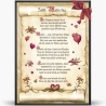Geschenk Karte Urkunde Muttertag, Zeichnung mit humorvollem Gedicht, A4 Bild-Präsent