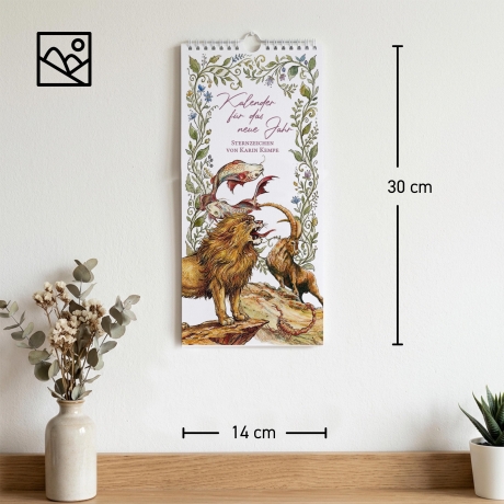 Kunst - Kalender Streifenkalender 2027 mit Sternzeichen