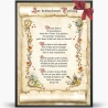 Geschenk Karte Urkunde zur bestandenen Prüfung, Zeichnung mit humorvollem Gedicht, A4 Bild-Präsent