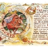 Geschenk Karte Sternzeichen Stier, Zeichnung mit Spruchtext, A4 Bild-Präsent