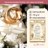 Geschenk Karte Urkunde Silberne Hochzeit, Zeichnung mit humorvollem Gedicht, A4 Bild-Präsent