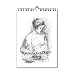 Kunst - Kalender Verliebte 2027 mit Bleistift-Zeichnungen