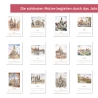 Kunst - Kalender Dresden 2027 mit Aquarell-Zeichnungen