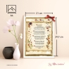 Geschenk Karte Urkunde Abitur, Zeichnung mit humorvollem Gedicht, A4 Bild-Präsent