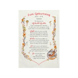 Geschenk Karte Urkunde Sternzeichen Schütze, Zeichnung mit humorvollem Gedicht, A4 Bild-Präsent für Schützen, persönlich durch Wunschtext