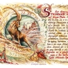 Geschenk Karte Sternzeichen Steinbock, Zeichnung mit Spruchtext, A4 Bild-Präsent