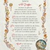Geschenk Karte Urkunde Sternzeichen Jungfrau, Zeichnung mit humorvollem Gedicht, A4 Bild-Präsent für Jungfrauen, persönlich durch Wunschtext