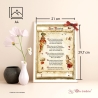 Geschenk Karte Urkunde Richtfest, Zeichnung mit humorvollem Gedicht, A4 Bild-Präsent