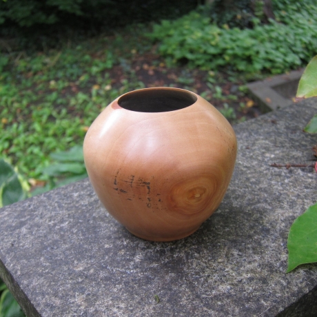 Hartholzschüssel / Deko-Vase / gedrechselt / Kunsthandwerk