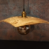 quadratischer Lampenschirm aus Eschenholz