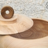 Buchenholz Urne bauchig / handgedrechselt