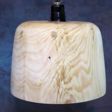 Tannen Holz-Lampenschirm, dünn dass Licht durchscheint