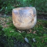 Stamm Schale / tiefes Gefäß / Übertopf / Holzschale