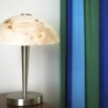 Tischlampe Touch mit Tannen-Holz- Lampenschirm hach dünn