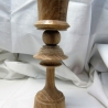 Eichen Vase handgedrechselt / Dekorativ auch mit Kerze