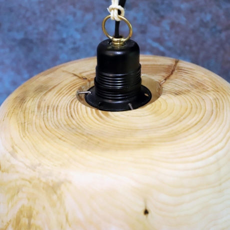 Tannen Holz-Lampenschirm, dünn dass Licht durchscheint