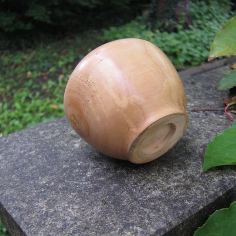 Hartholzschüssel / Deko-Vase / gedrechselt / Kunsthandwerk