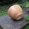 Hartholzschüssel / Deko-Vase / gedrechselt / Kunsthandwerk