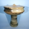 Unikat Dose / Dekorative Vase mit Deckel / Hoch-Dose