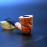 Half-Bent Belgique Bruyere Tabakpfeife / frei Hand geschnitzt 