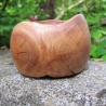 Holzschälchen aus einer Astgabelung, gestocktem Buchenholz