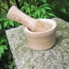 Holz-Mörser / einzigartige Handarbeit / Unikat-Mörser mit Stößel