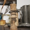 Eichen Vase handgedrechselt / Dekorativ auch mit Kerze