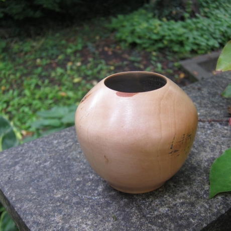 Hartholzschüssel / Deko-Vase / gedrechselt / Kunsthandwerk