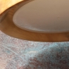 Moderne, helle, große Holzlampe aus Birke / hellem LED Licht