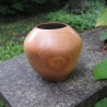 Hartholzschüssel / Deko-Vase / gedrechselt / Kunsthandwerk