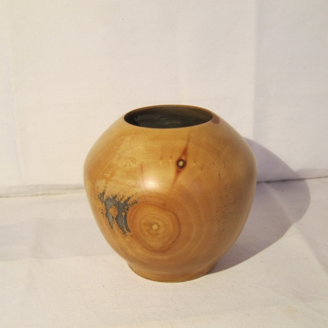 Hartholzschüssel / Deko-Vase / gedrechselt / Kunsthandwerk