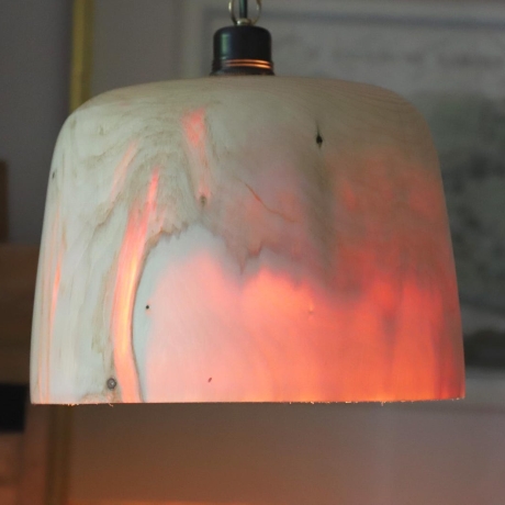 Tannen Holz-Lampenschirm, dünn dass Licht durchscheint