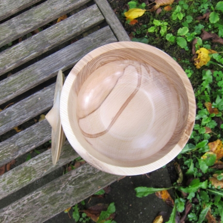 Unikat Dose / Dekorative Vase mit Deckel / Hoch-Dose