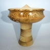 Unikat Dose / Dekorative Vase mit Deckel / Hoch-Dose