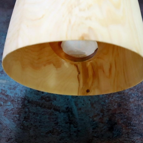 Tannen Holz-Lampenschirm, dünn dass Licht durchscheint