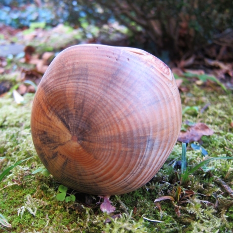 geölte Holzschale aus Kiefer gedrechselt
