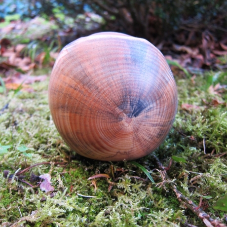 geölte Holzschale aus Kiefer gedrechselt