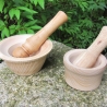 Holz-Mörser / einzigartige Handarbeit / Unikat-Mörser mit Stößel