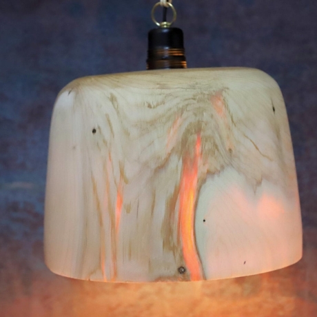 Tannen Holz-Lampenschirm, dünn dass Licht durchscheint