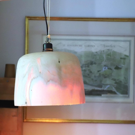 Tannen Holz-Lampenschirm, dünn dass Licht durchscheint