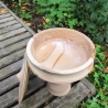 Unikat Dose / Dekorative Vase mit Deckel / Hoch-Dose