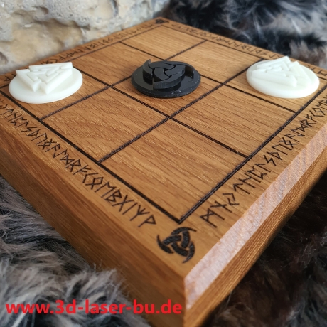 Wikingerspiel - 3 Gewinnt - Geschenkidee - Brettspiel - Wikinger