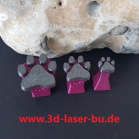 Tonstempel Keramikstempel Stempelset Katzenpfoten  ( 3er Set )