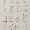 Ton - Keramik Stempel  Set Runen Alphabet Futhark Freestyle 20 mm