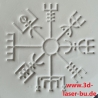 Ton - Keramik Stempel Vegvisir ohne Runenkranz Stempelplatte